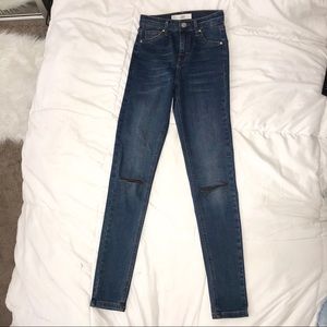 TopShop Jamie Knee Slit Jeans